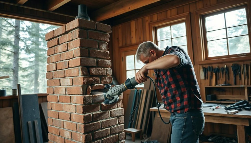 Schoorsteen verwijderen Houten